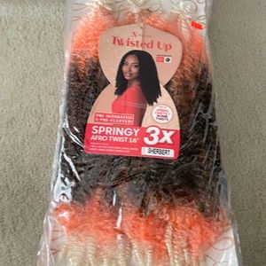 X-Pression Twisted up Springy Afro Twist - Sherbert